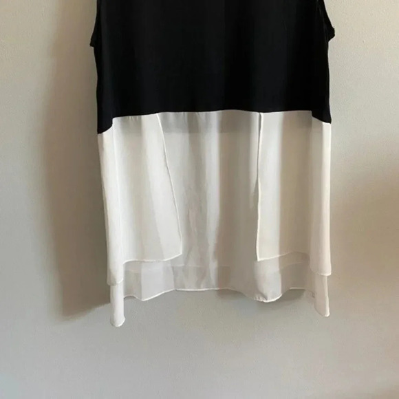 1. State Black and White Color Block Tank Top - Picture 7 of 9